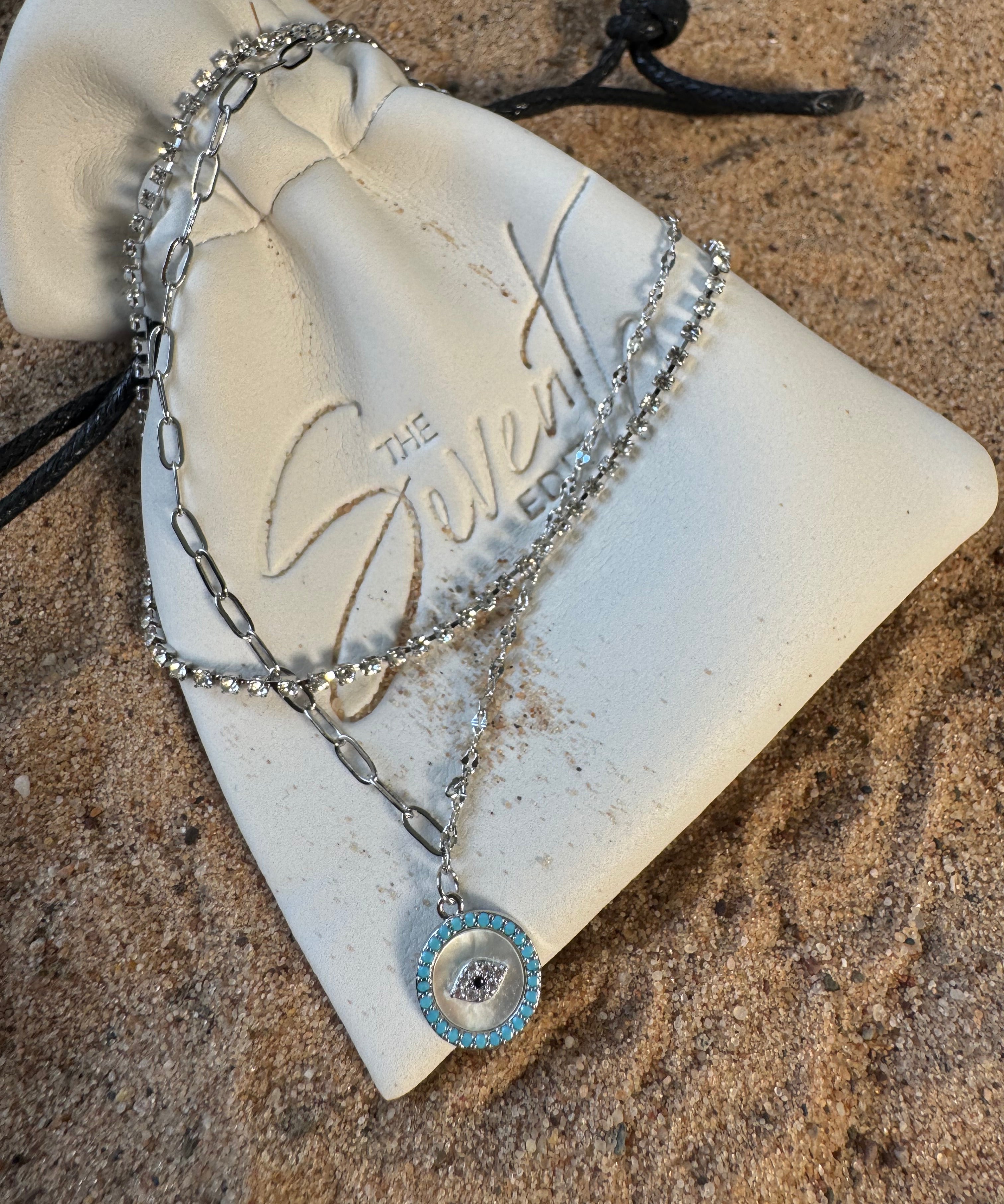 Evil eye layered Anklet