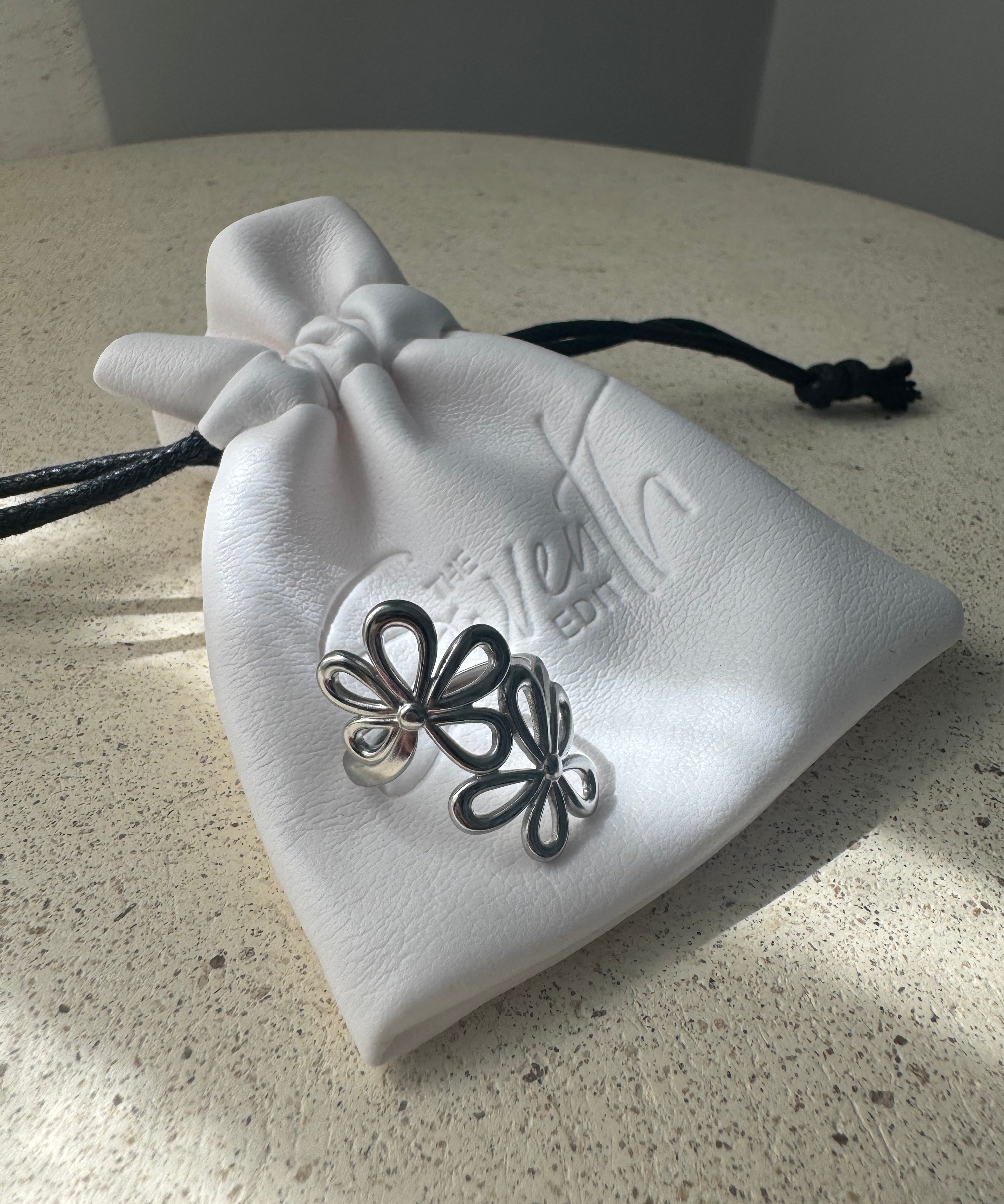 Double Daisy Open Ring