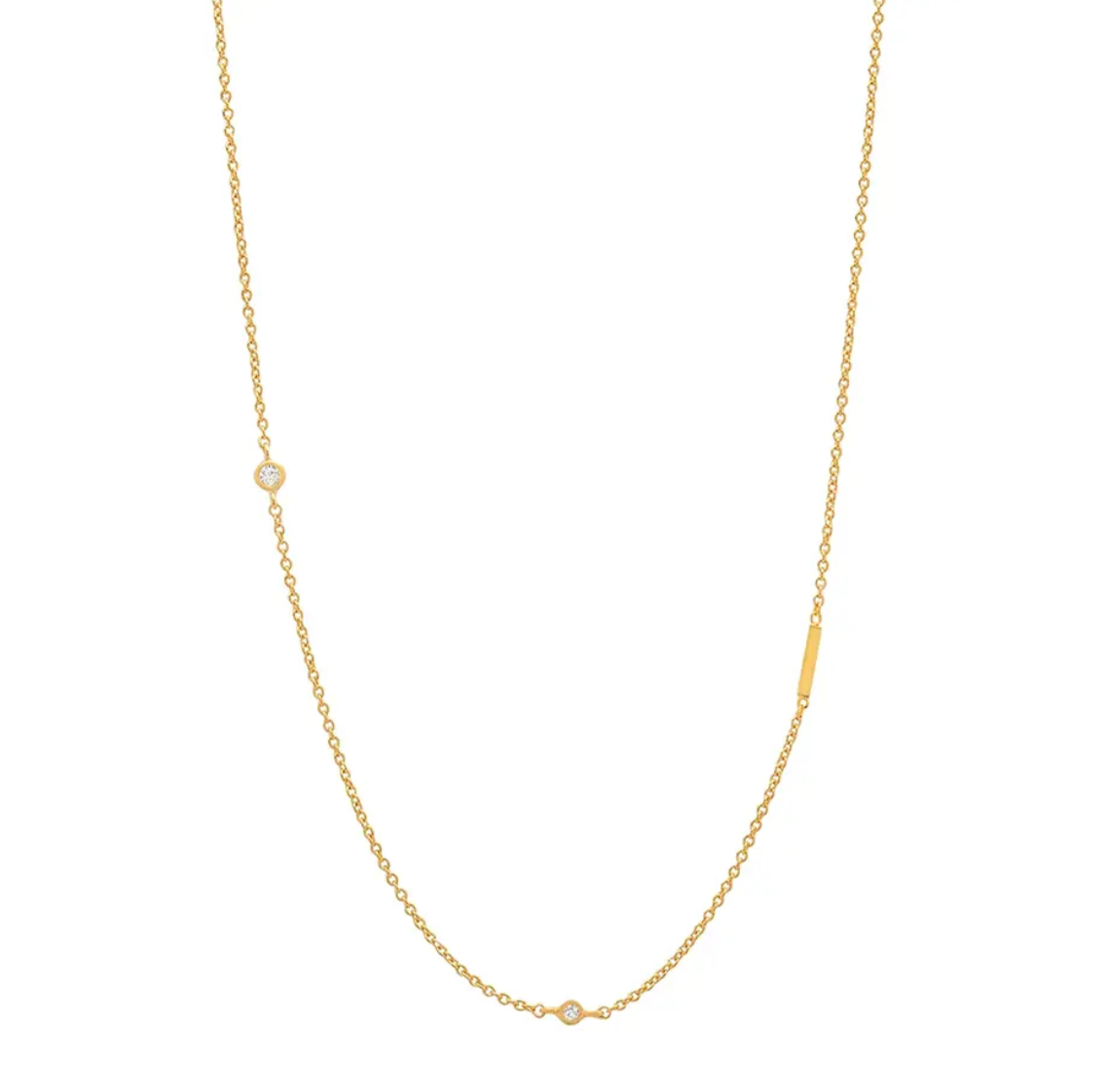 SALE-PAOLA Gold Initial Necklace