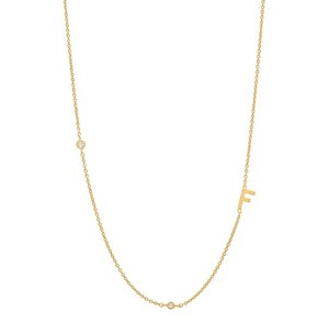 SALE-PAOLA Gold Initial Necklace