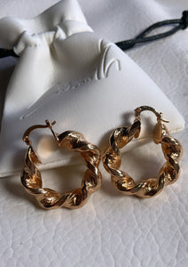 Kendall Twisted Hoop Earrings